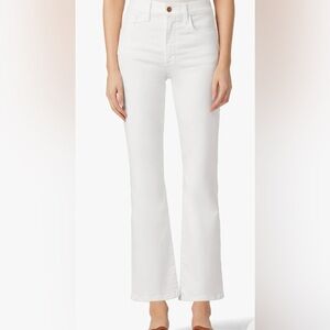 Joe’s The Callie High Rise Cropped Bootcut White Jeans Sz 24